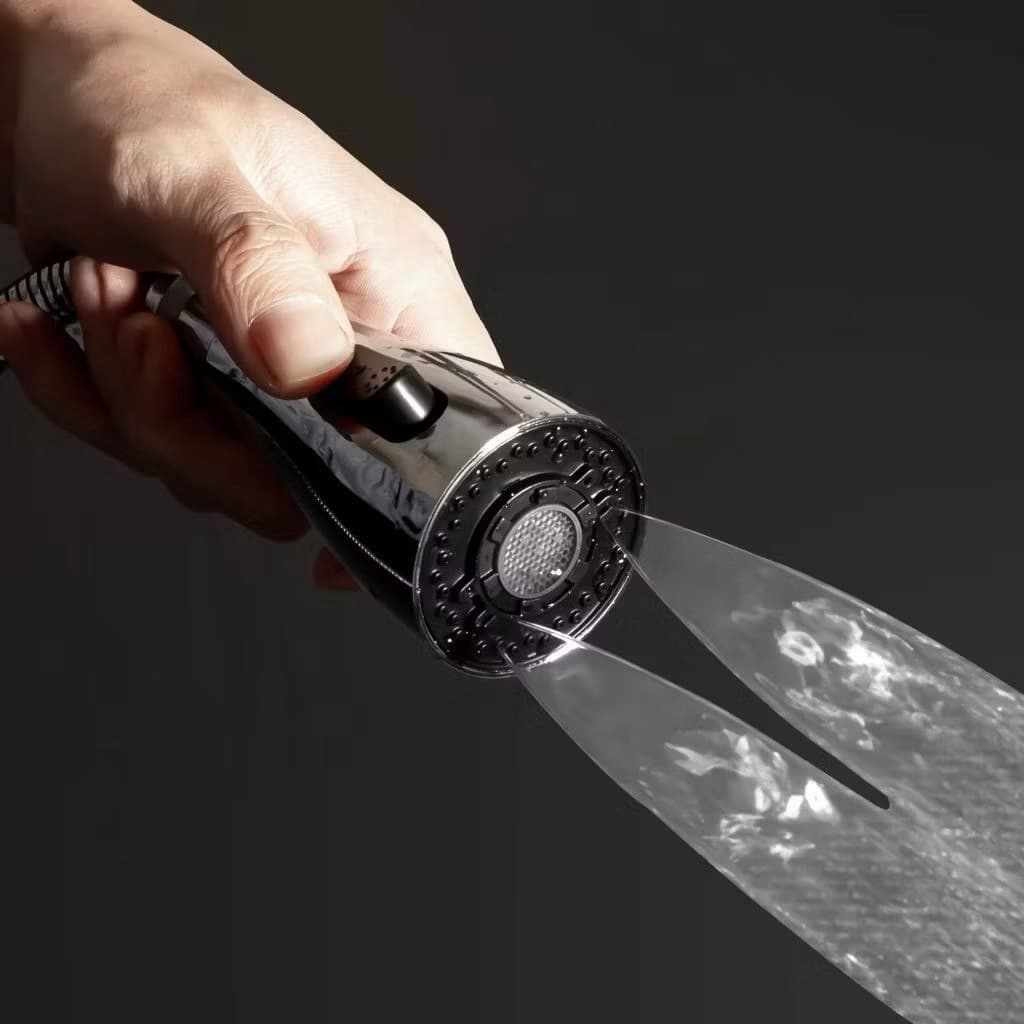 Kepala Saringan Kran Air Tarik 3in1 Sambungan Filter Kepala Kran Air Sink Cuci Piring