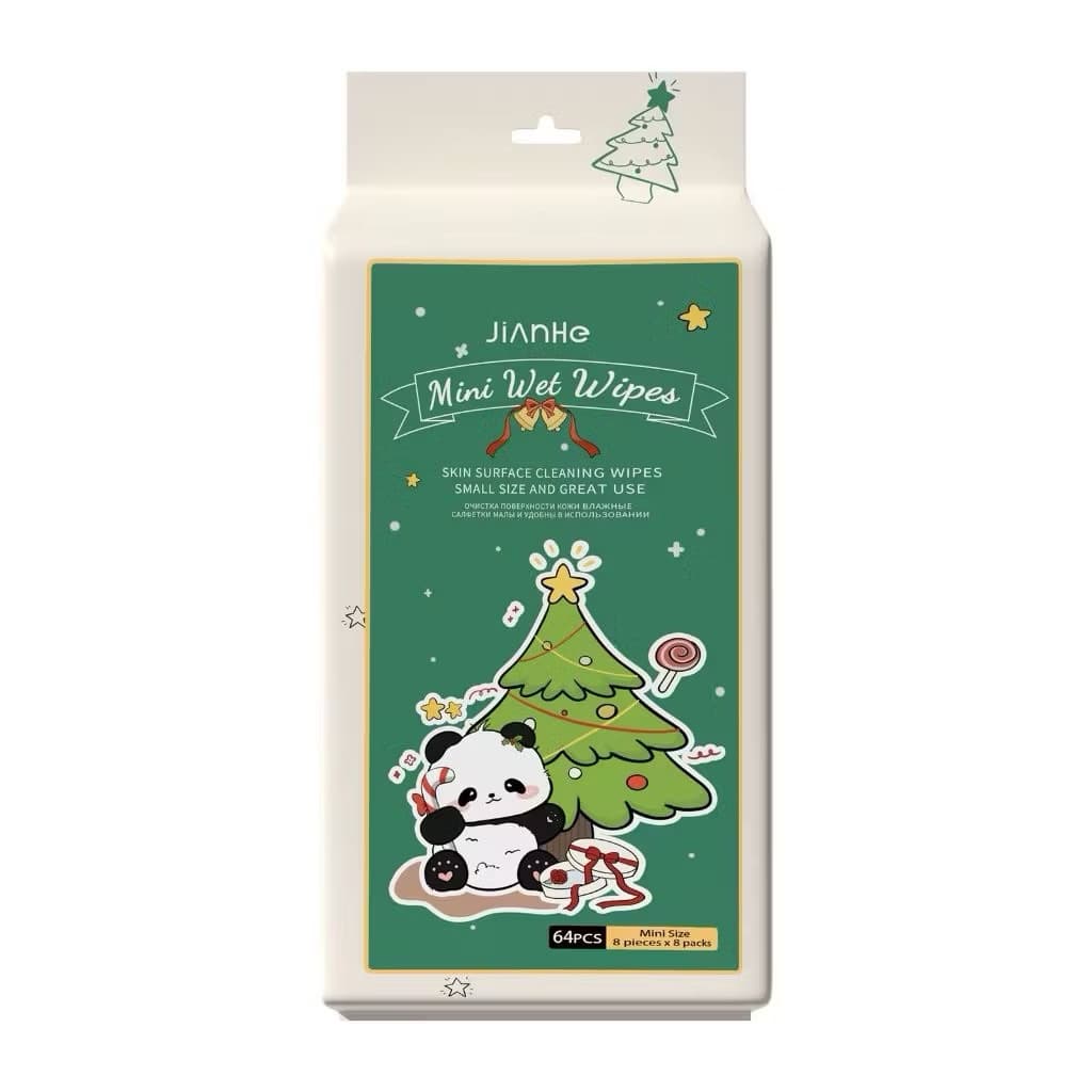 Tisu Basah Mini Anak 8in1 Travel Size 1 Pack Isi 8 Bungkus Tissue Basah Motif Lucu Non Alkohol Portable