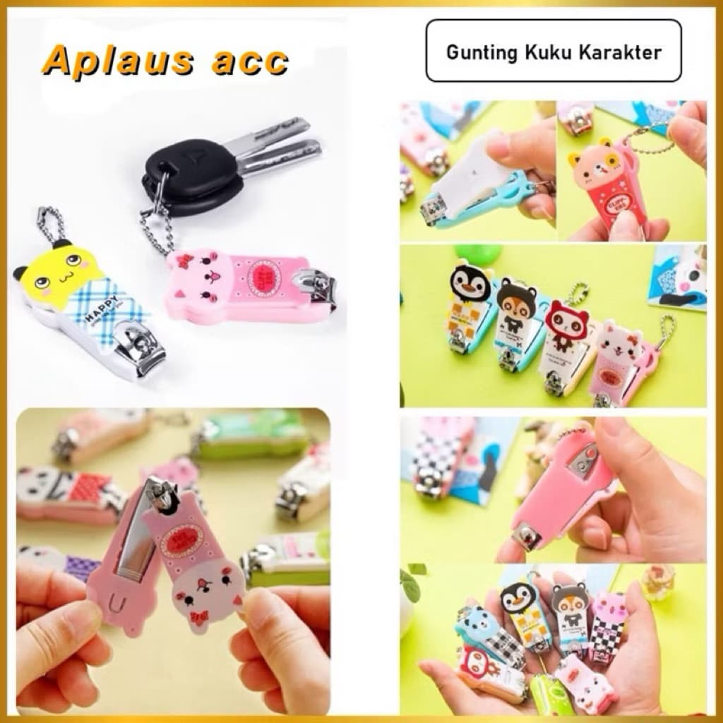 (GROSIRAN) Gunting Kuku Karakter Lucu Manicure Pedicure Gunting Kuku Mini Nail Clipper