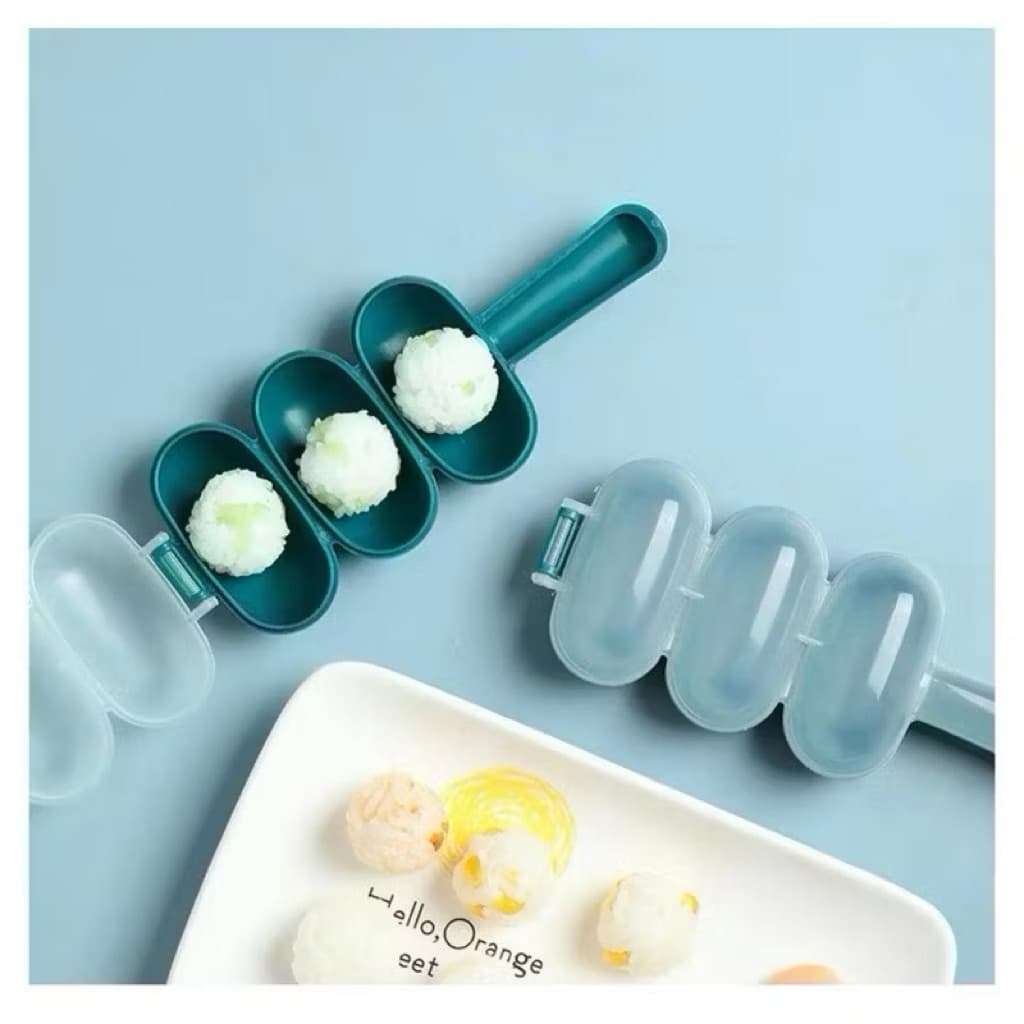 (GROSIRAN) Cetakan Nasi Bento Bulat Bola + Centong Nasi Cetakan Bento Rice Ball Shaker Mold