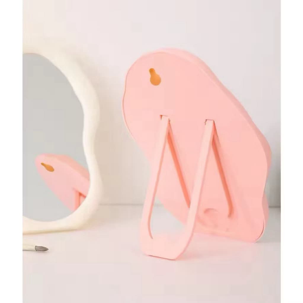 (GROSIRAN) Cermin Meja Rias Bentuk Awan Cermin Stand Aesthetic Cloud Mirror Make Up Dekorasi