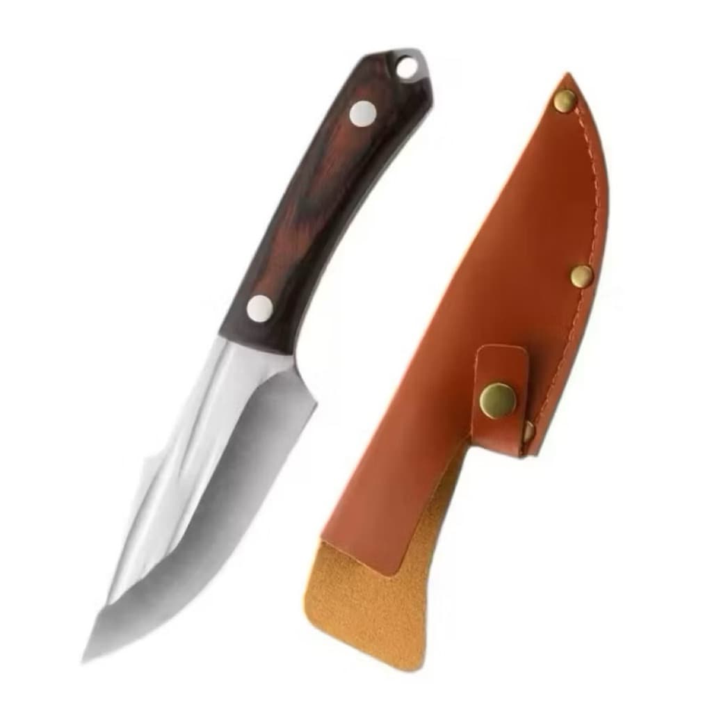 (GROSIRAN) Pisau Tulang Pisau Survival + Sarung Pisau Dapur Daging Super Tajam Serbaguna