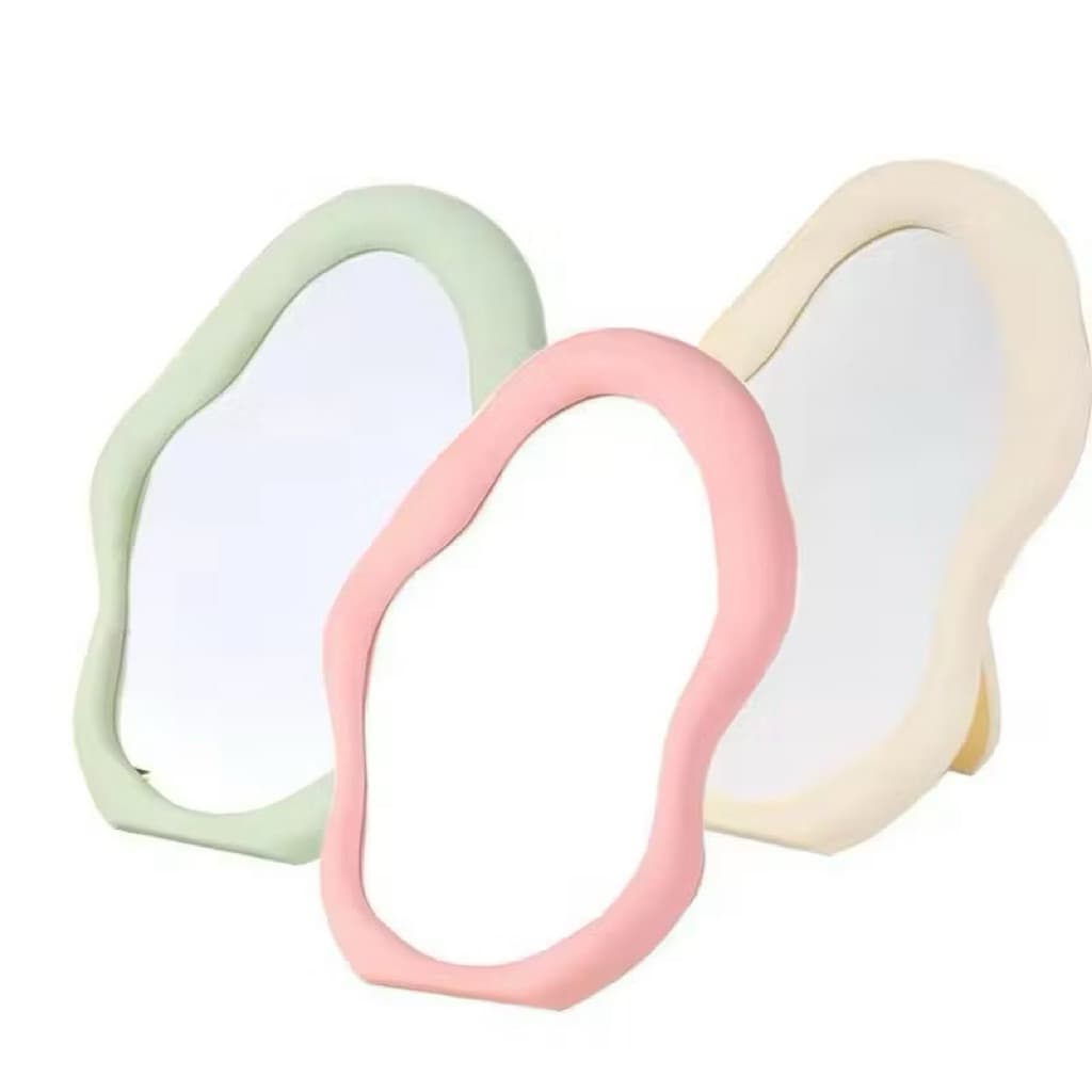 (GROSIRAN) Cermin Meja Rias Bentuk Awan Cermin Stand Aesthetic Cloud Mirror Make Up Dekorasi