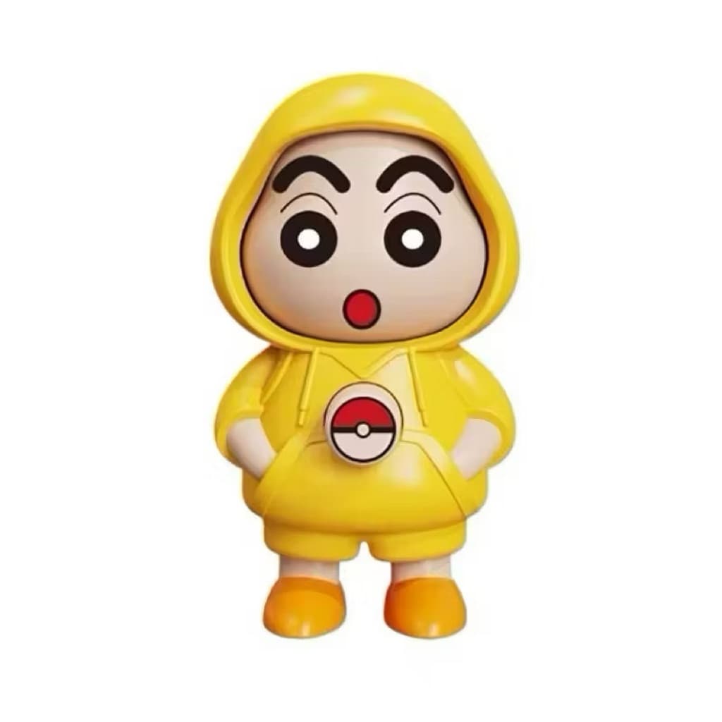 (GROSIRAN) Gantungan Kunci Boneka Shinchan Kuromi Berubah Wajah Keychain Karakter Shinchan Lucu
