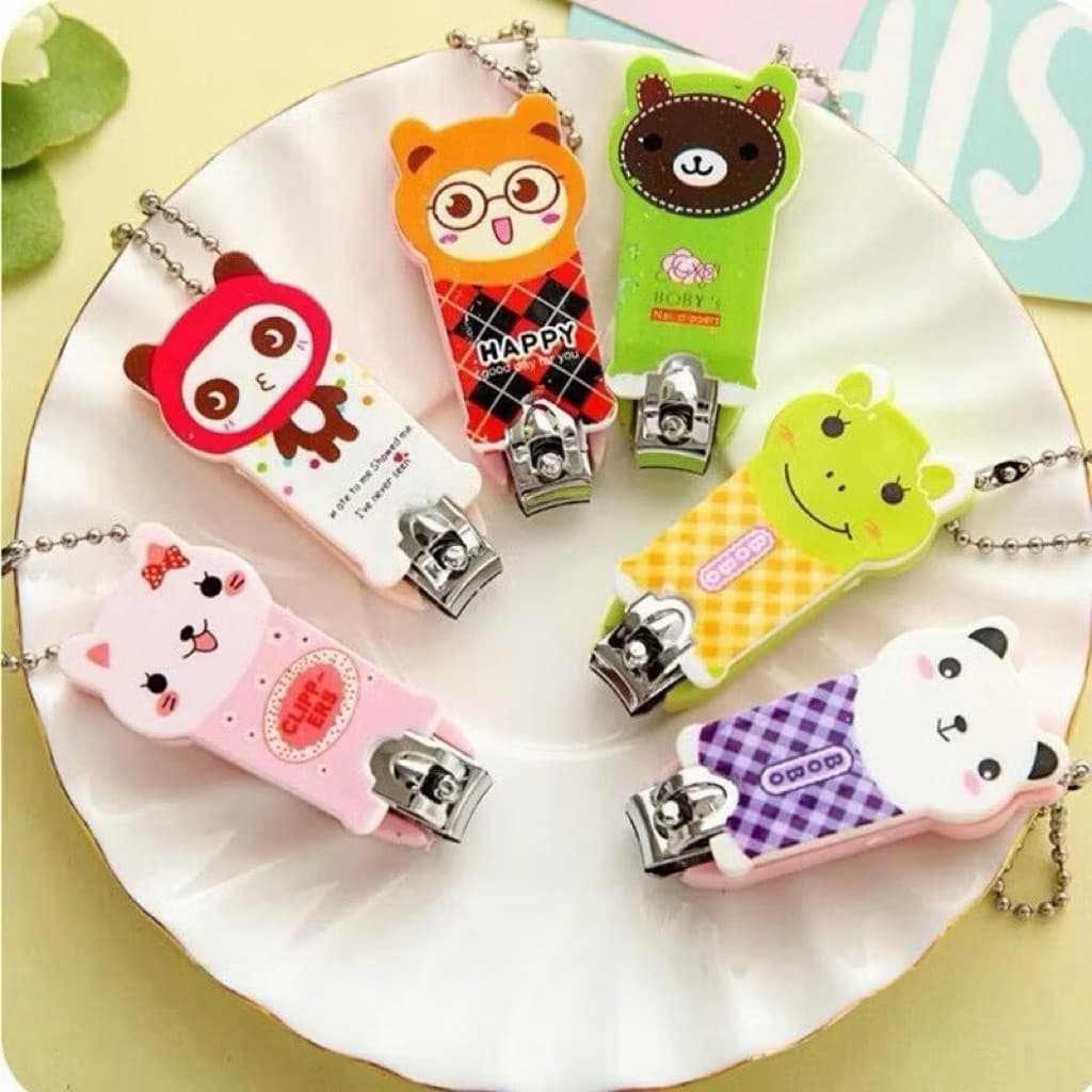 (GROSIRAN) Gunting Kuku Karakter Lucu Manicure Pedicure Gunting Kuku Mini Nail Clipper