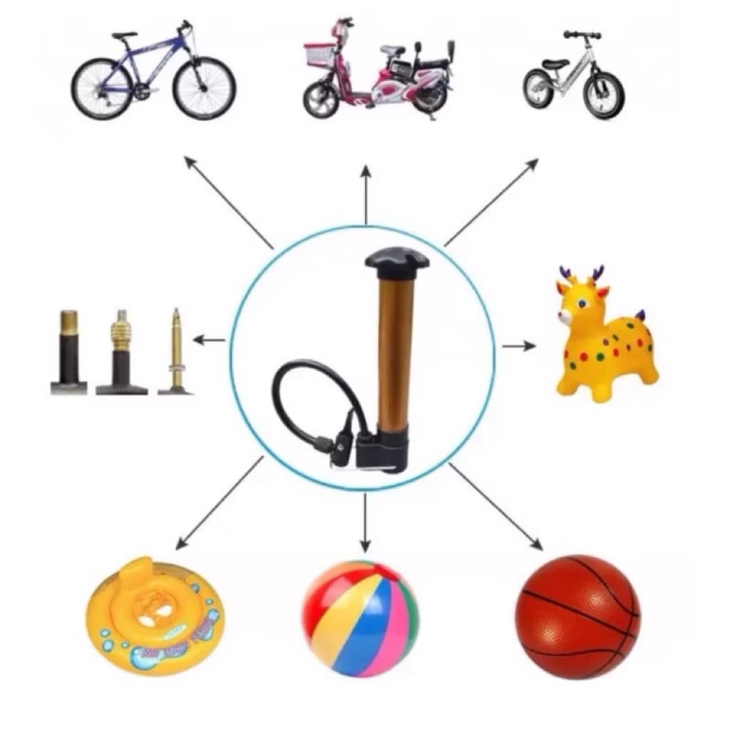 (GROSIRAN) Pompa Angin Mini Portable Pompa Angin Ban Sepeda Balon Bola Serbaguna