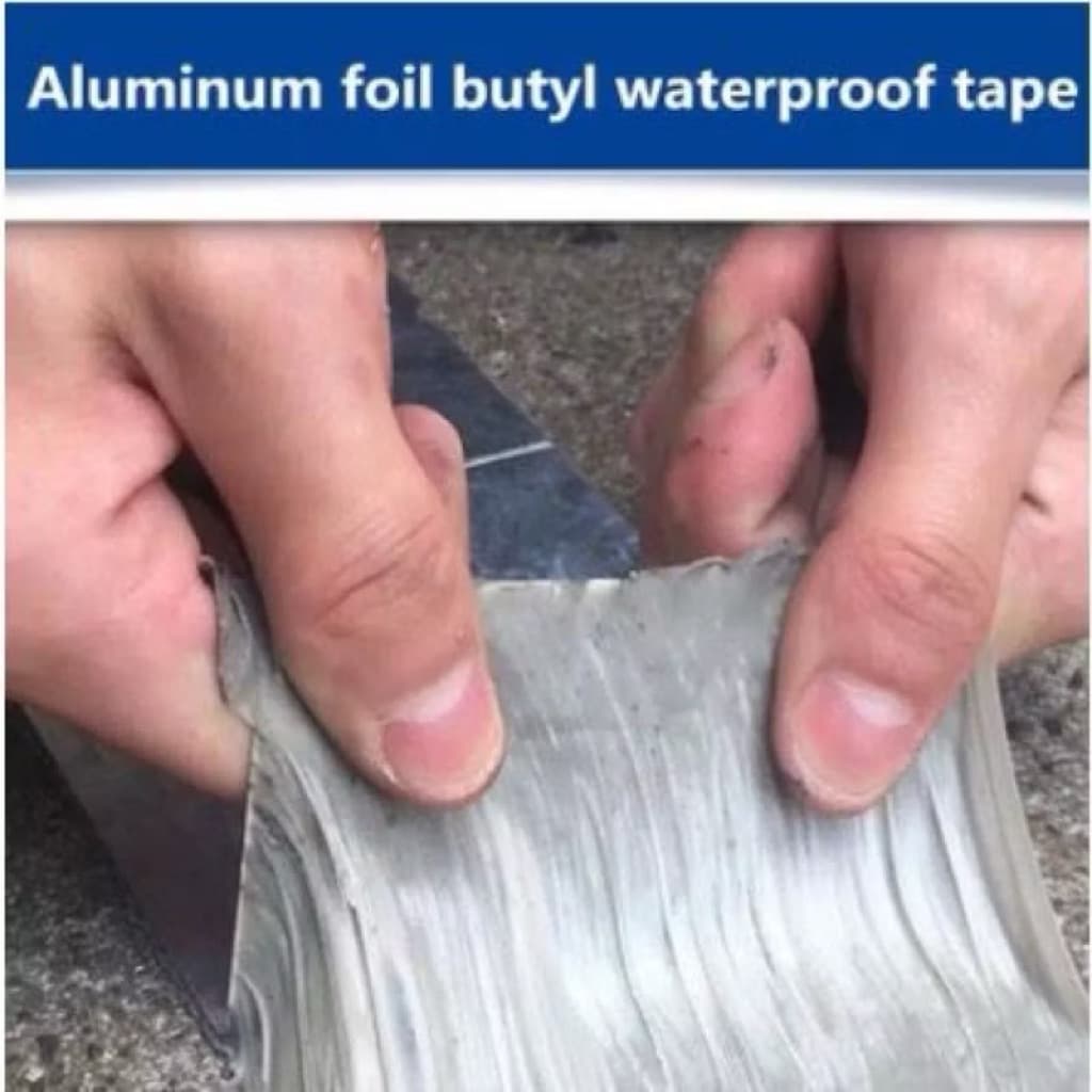 (GROSIRAN) Lakban Anti Bocor Aluminium Foil Waterproof Lem Tahan Panas Super Lengket