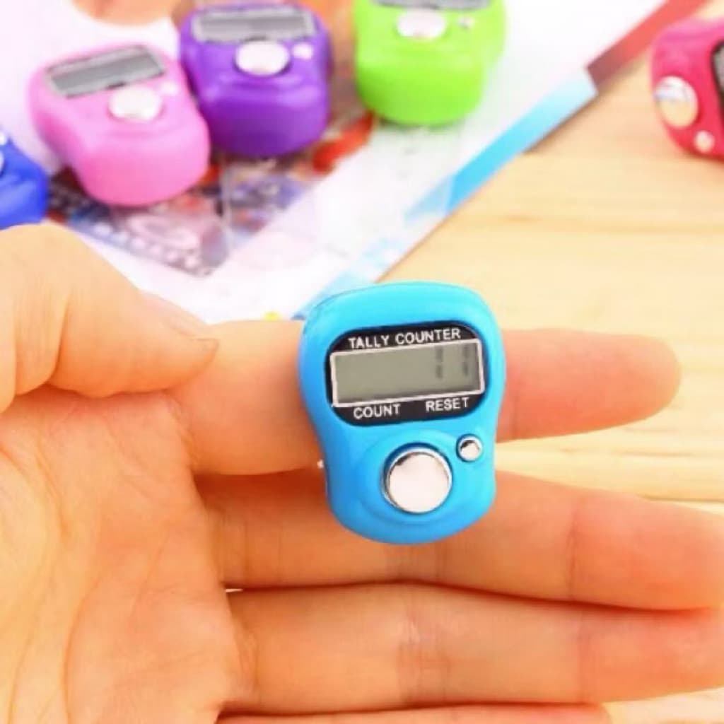 (GROSIRAN) TASBIH DIGITAL MINI ALAT HITUNG ELEKTRIK FINGER TALLY COUNTER MINI JARI PENGHITUNG