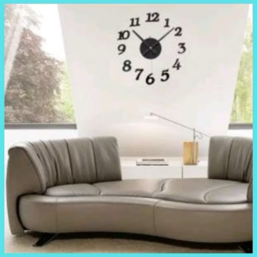 Jam Dinding Tempel DIY Analog 3D Modern Clock