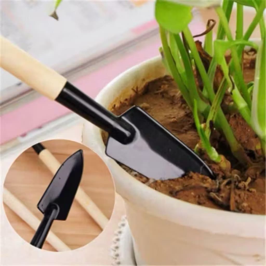 (GROSIRAN) Sekop Tanaman Mini 3in1 Alat Berkebun Sekop Set Garpu Cangkul Garden Tools Taman Rumahan