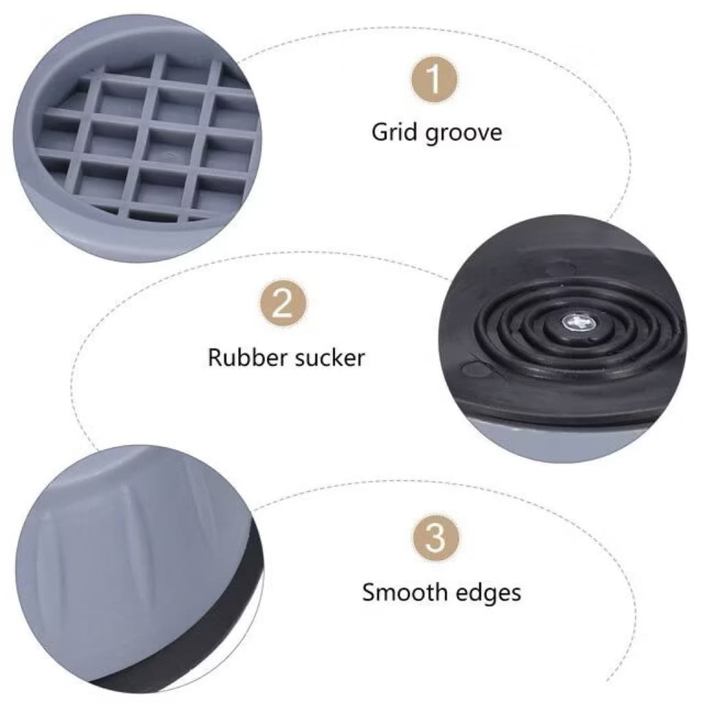 (GROSIRAN) Tatakan Alas Pelindung Mesin Cuci Kulkas Meja Lemari Universal Serbaguna Anti Slip Getar