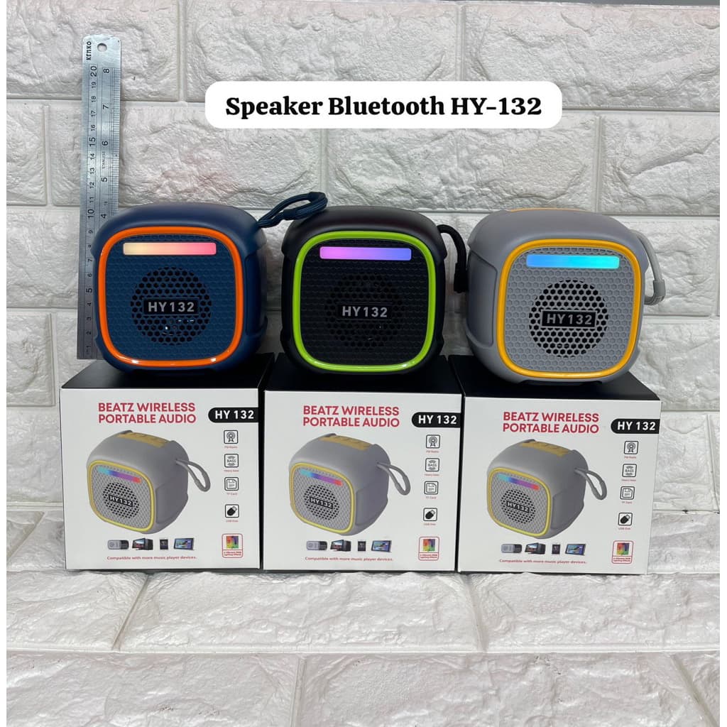 Speaker Bluetooth Audio Portable HY-132 Wireless Speaker RGB Light Portable Extra Bass