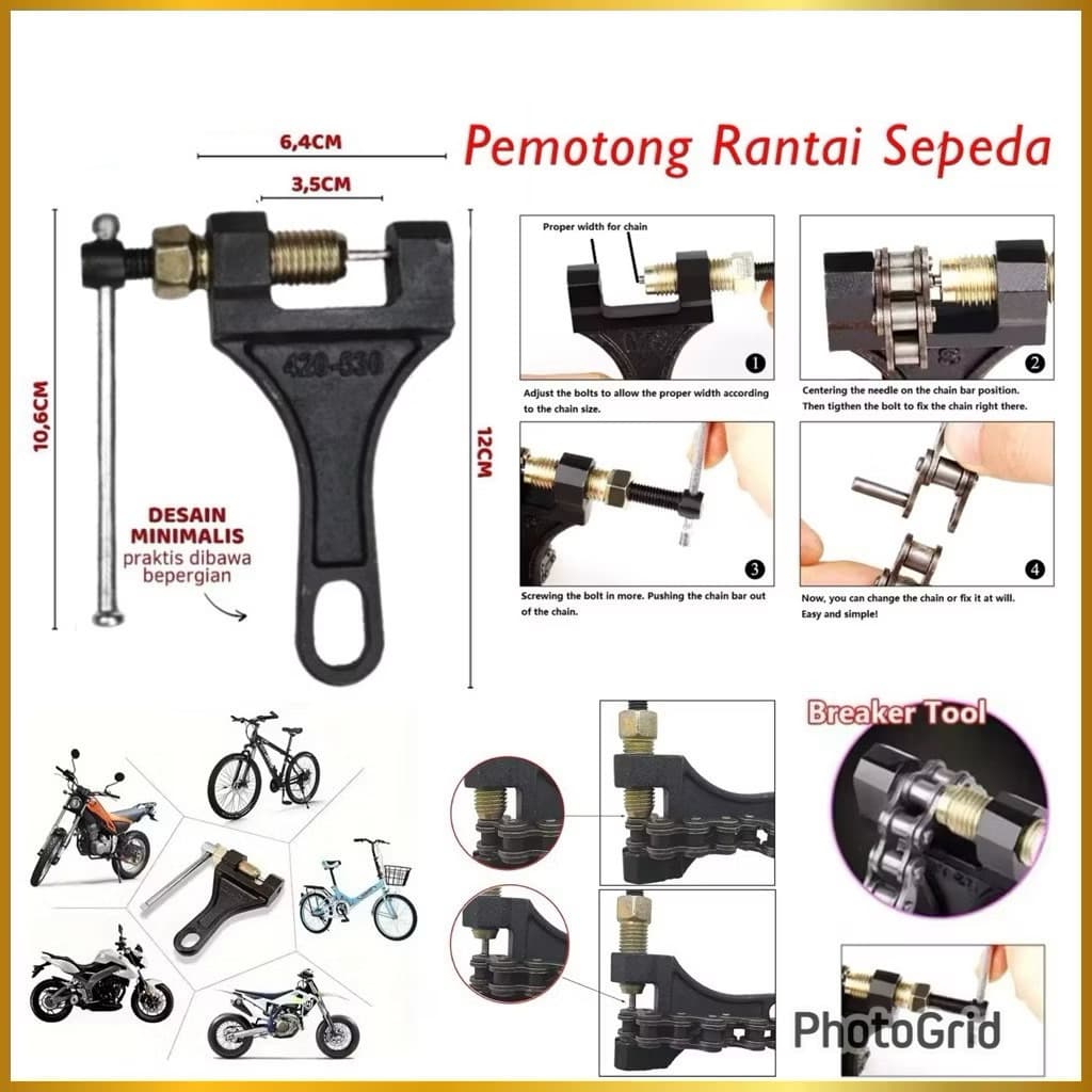 Alat Pemotong Rantai Sepeda Motor Chain Breaker Cutter Tools High Quality