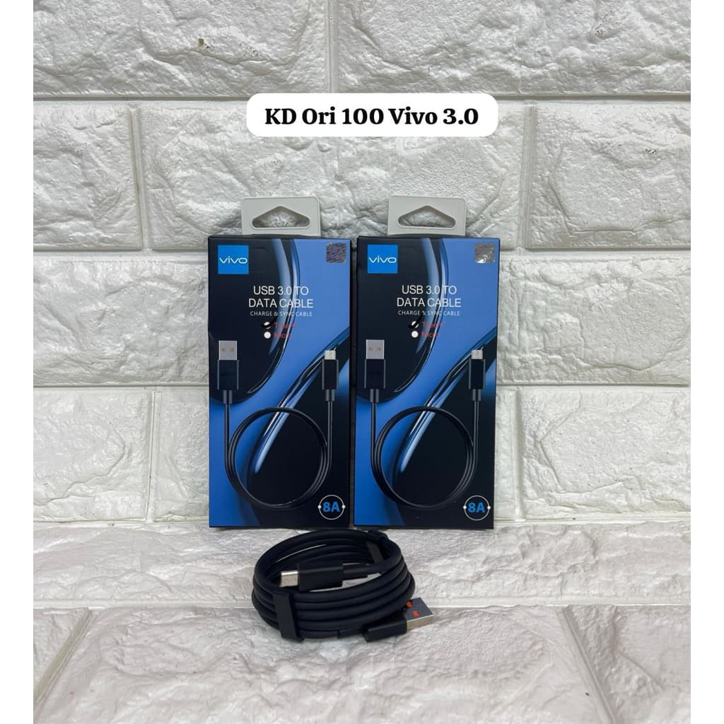 Kabel Data Charger Vivo 3.0 Ori Fast Charging Kbl Cas V8 Micro