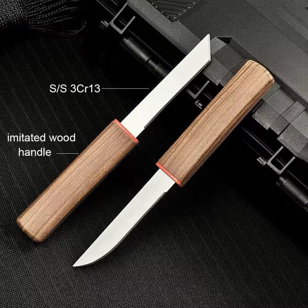 Pisau Katana 2in1 Pisau Daging Sayur Dapur Tajam Pisau Survival Portable Serbaguna