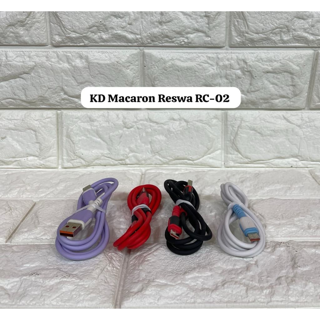 (GROSIRAN) Kabel Data Charger Macaron Fast Charging Reswa RC-02 Micro V8 Type C iphone Isi daya cepat