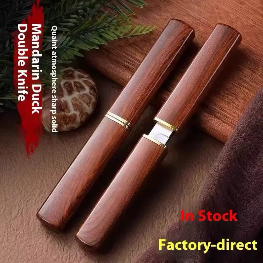 Pisau Katana 2in1 Pisau Daging Sayur Dapur Tajam Pisau Survival Portable Serbaguna