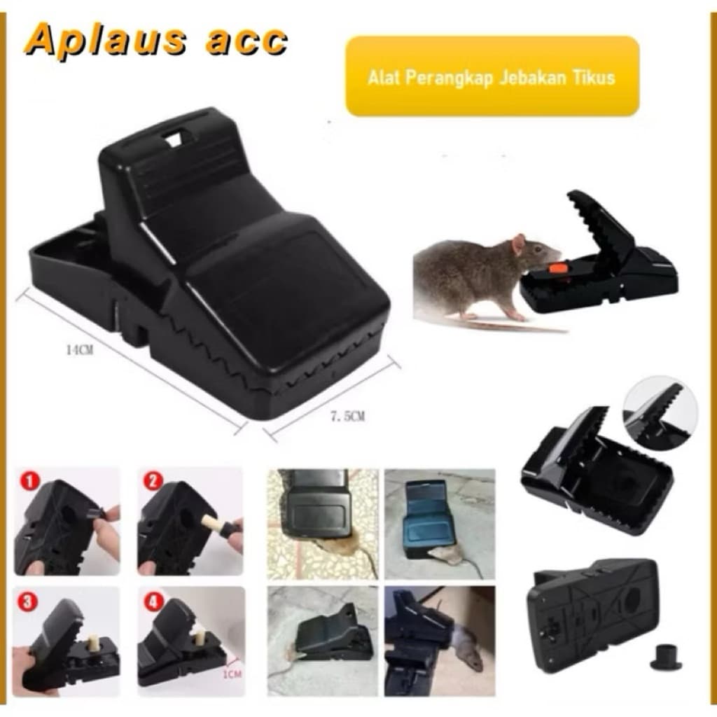 (GROSIRAN) Alat Perangkap Jepit Tikus Alat Jebakan Tikus Plastik Tebal Mouse Trap