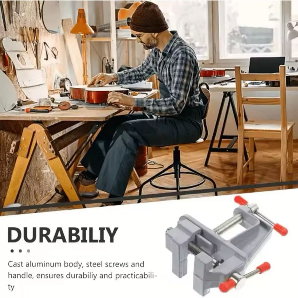 (GROSIRAN) Klem Catok Ragum Catok Meja Bench Clamp Holder Ragum Vise Bench Table Vice Serbaguna