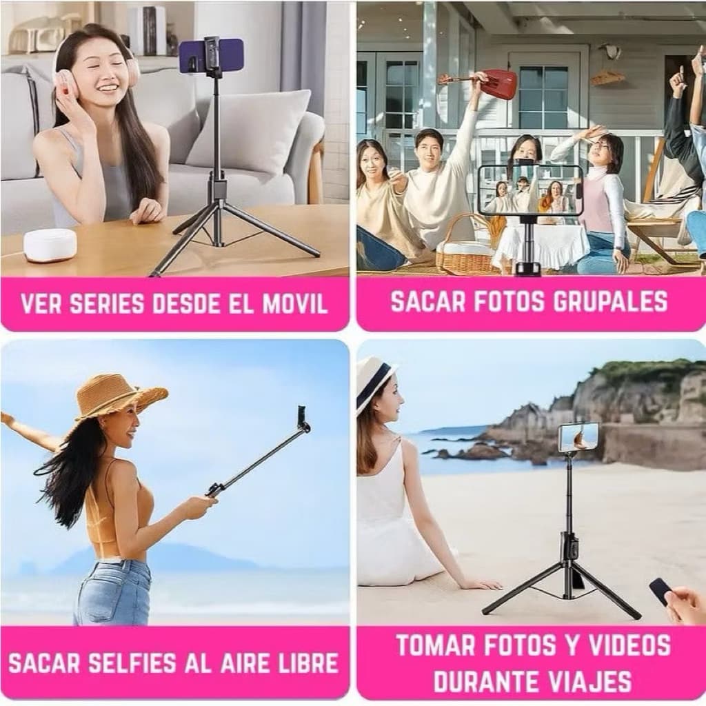Tripod Tongsis Bluetooth T18 Tripod Selfie Stick 180CM Remote Shutter Bluetooth 360 Derajat