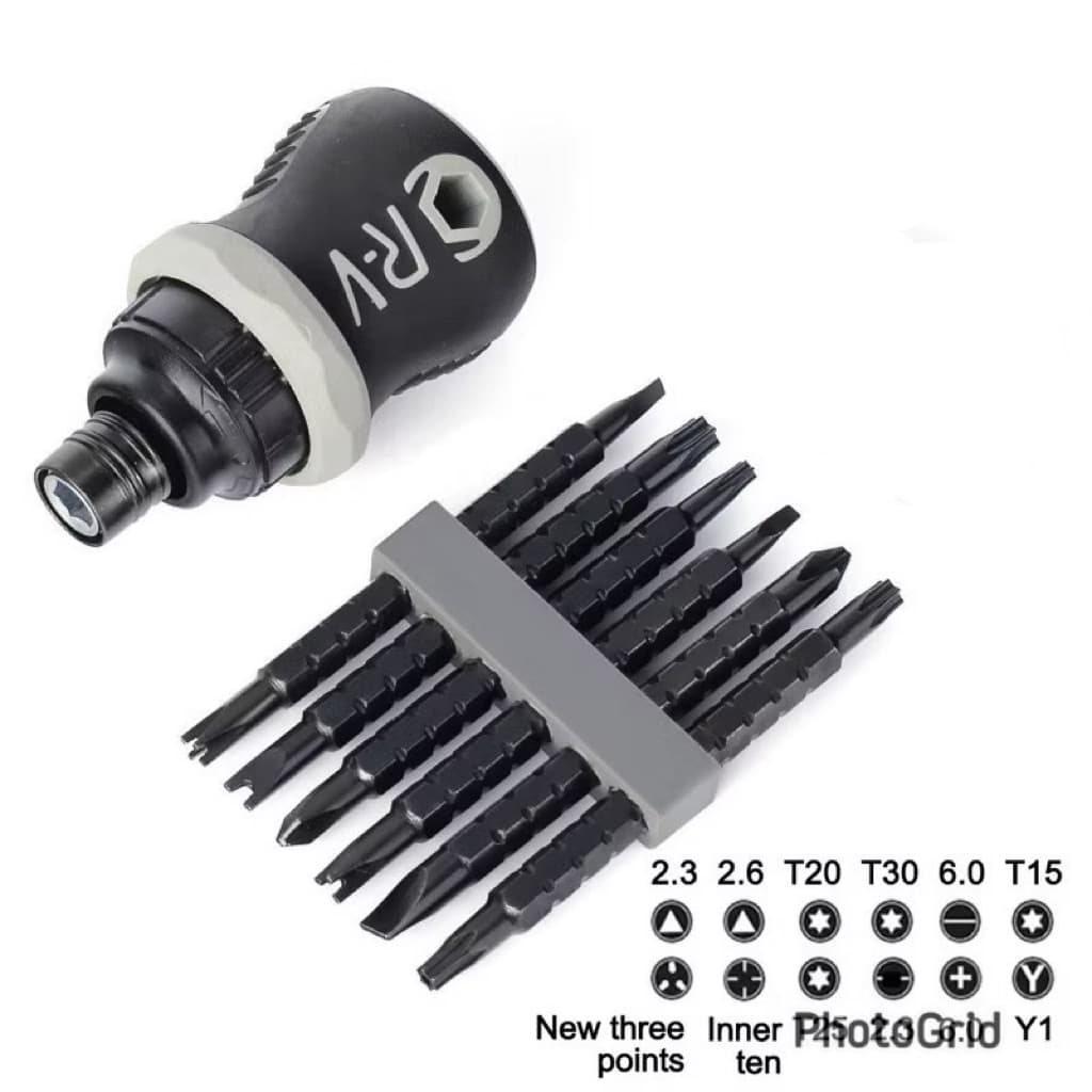 Obeng Ratchet Mini 13 in 1 Multifungsi Untuk Alat Perbaikan