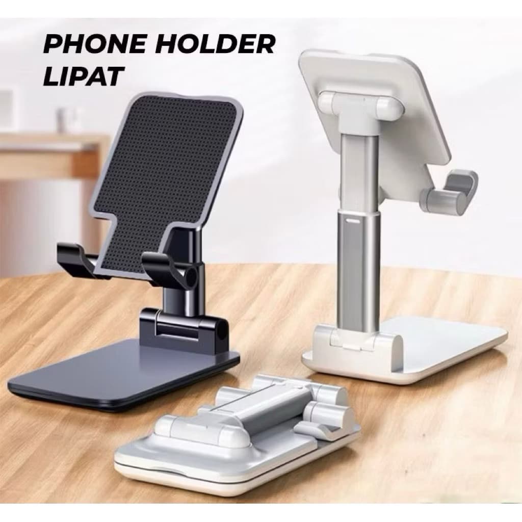 Stand Holder HP Folding HD-23 / Dudukan Ponsel Adjustable Untuk Meja HD23