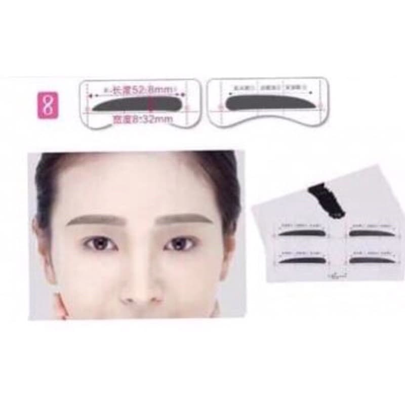 Cetakan Alis 3 in 1 Eyebrow Style Template Cetakan Alis Instan Praktis