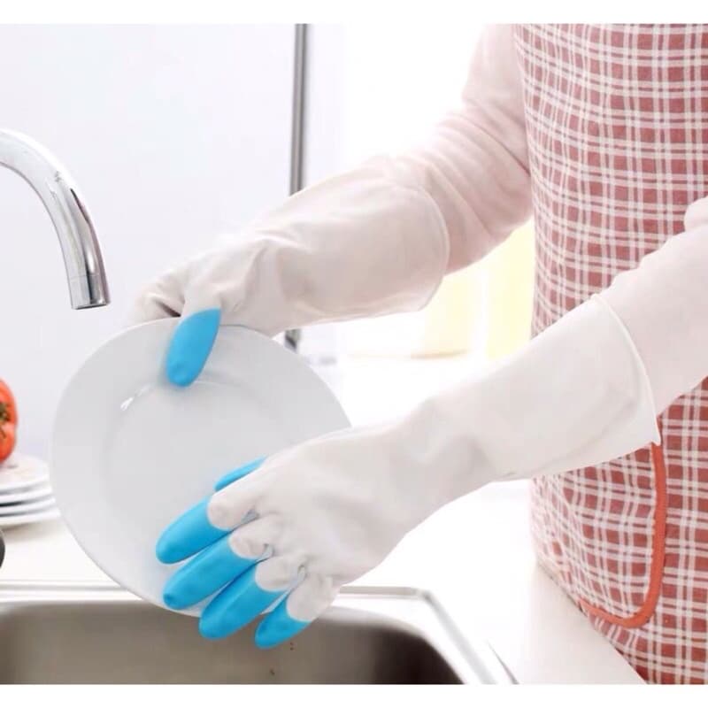 Sarung Tangan Cuci Piring Silikon Magic Rubber Gloves Cleaning Servis