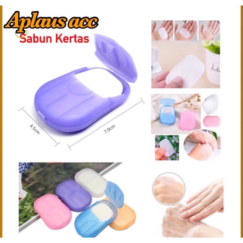 Sabun Kertas Cuci Tangan Mini Sabun Kertas Travelling Portable