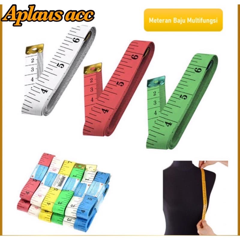 Meteran Baju Alat Ukur Badan Meteran Kain Penjahit Baju 150CM Serbaguna