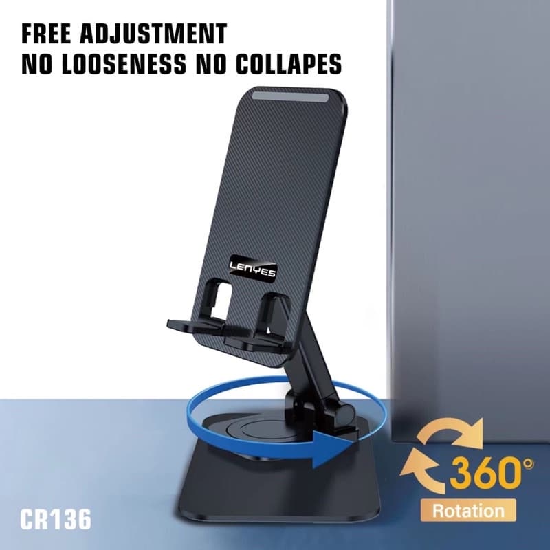 Holder Lenyes CR-136 Folding Dekstop Stand Rotary CR136