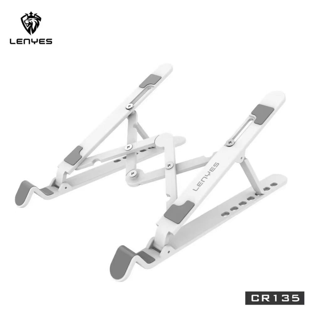 Stand Laptop LENYES CR135 Anti Slip Holder Foldable NoteBook Adjustable Stand Dudukan Lipat Tablet Portable