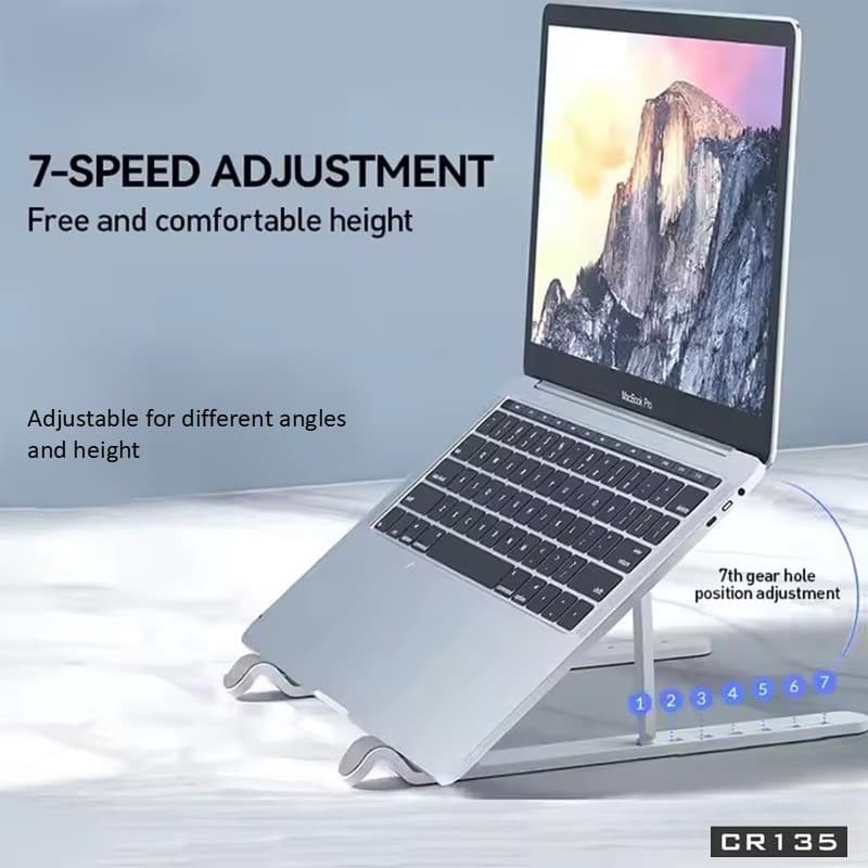 Stand Laptop LENYES CR135 Anti Slip Holder Foldable NoteBook Adjustable Stand Dudukan Lipat Tablet Portable