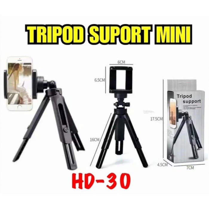 Tripod Support Mini HD-30 Stick Phone Holder HP HD-30 Tripod Kamera