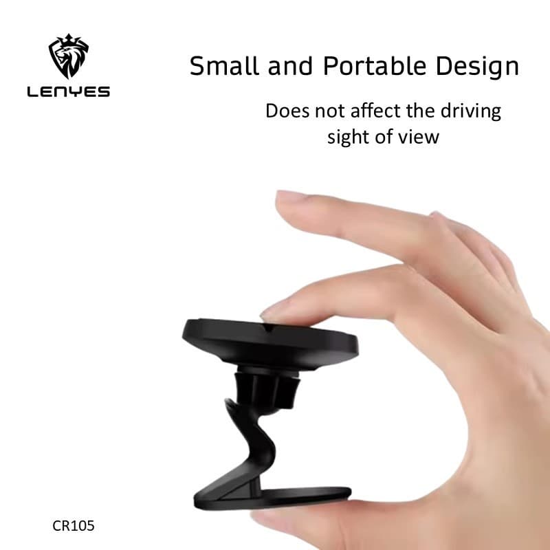 Holder  Car LENYES CR105 Phone Magnetic 360 Degree Rotation Stand Dudukan Untuk HP Di Mobil