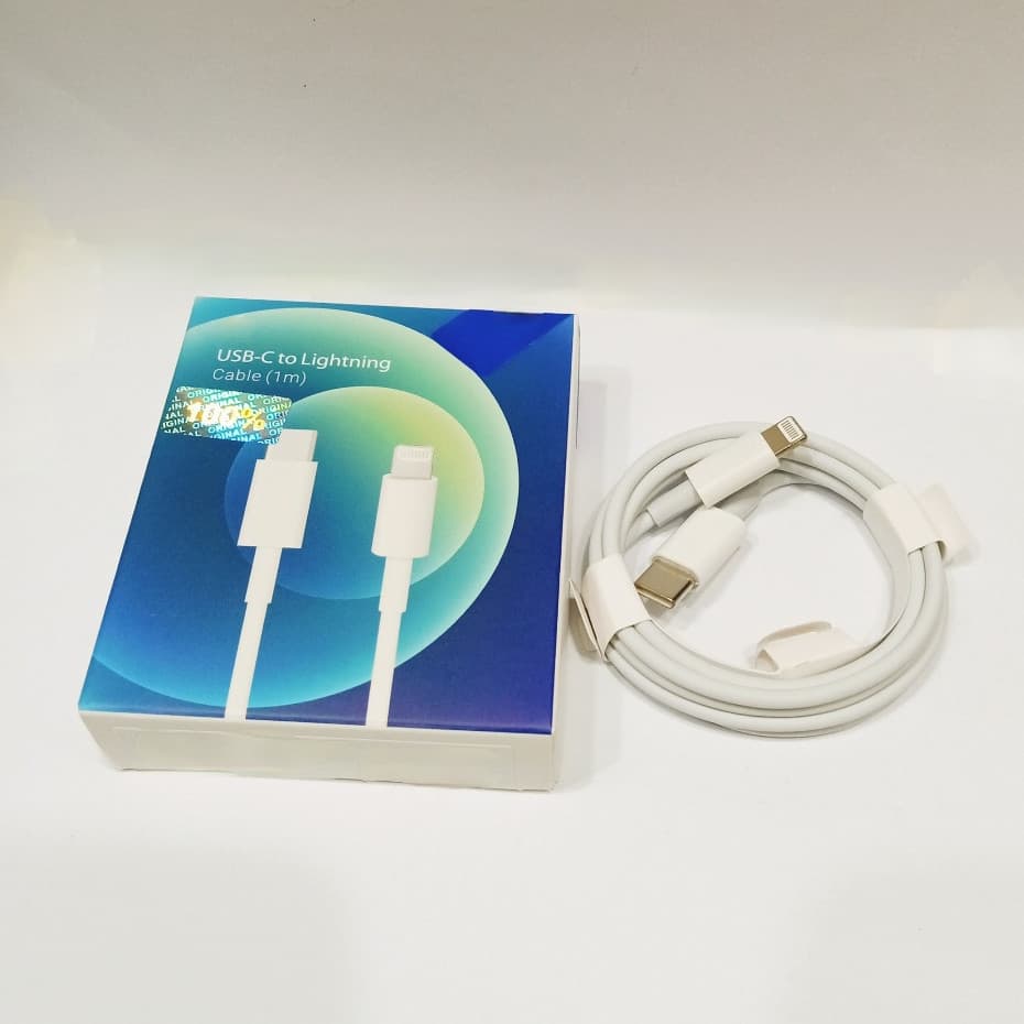 Kabel Data Light 12 100% Usb Type-C To Light data cable 1meter Pack Biru