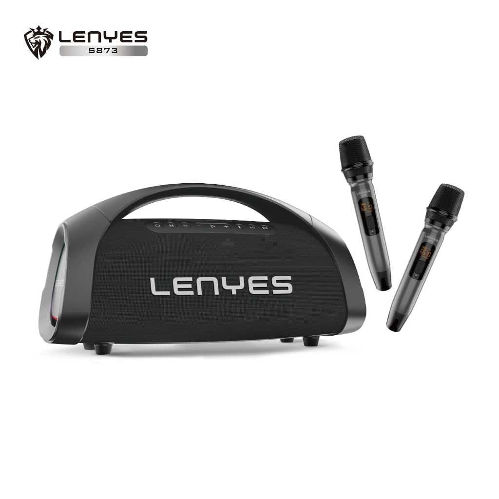 Speaker + Microphone LENYES S873 400W Outdoor KTV Wireless Karaoke Bluetooth 5.3 DSP High Power Bass Subwoofer TWS