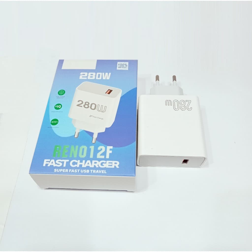 Batok Adapter  For OPP RENO 12F Fast Charger 280W Batok Kepala Casan Universal Support Fast Charging