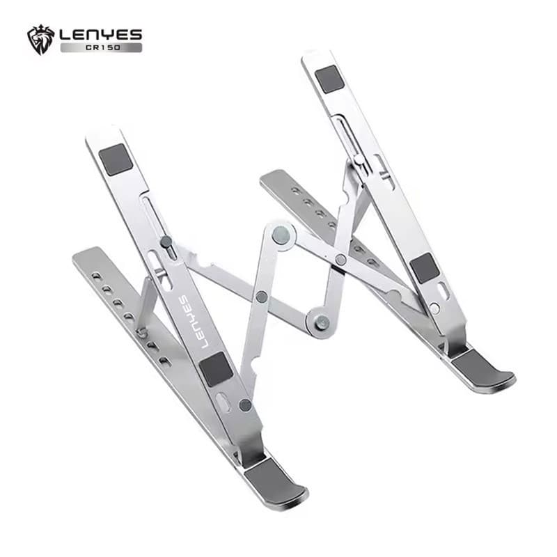 Stand Laptop LENYES CR150 Anti Slip Holder Foldable NoteBook Adjustable Stand Dudukan Lipat Tablet Portable
