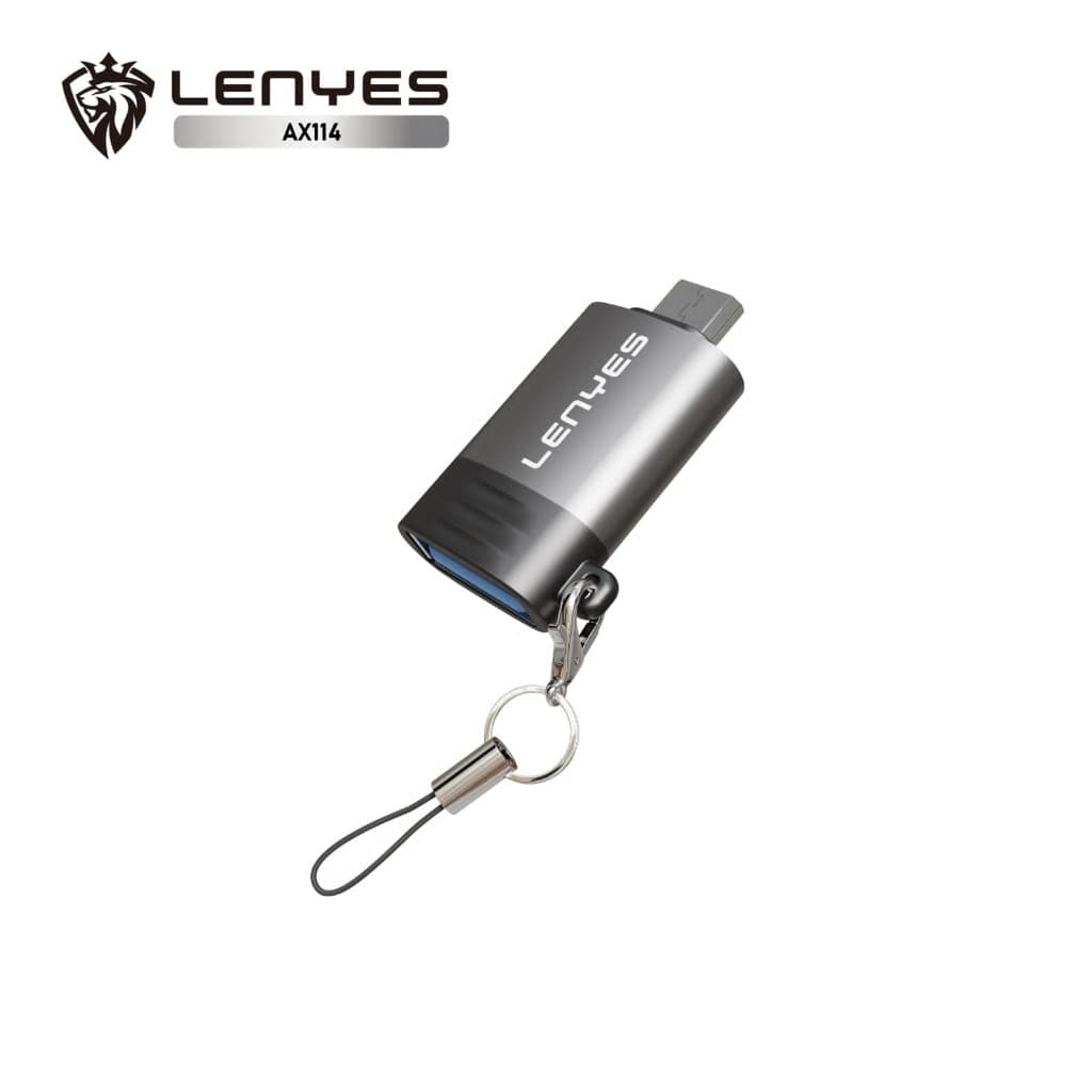 OTG Adapter USB  LENYES AX114  To Micro Connector Converter Data Plug & Play