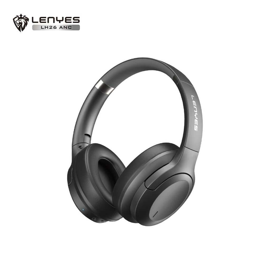 Headset LENYES LH26 Wireless Bluetooth 5.4 Hybrid ANC Headphone Foldable Heavy Bass Hifi Stereo With Mic