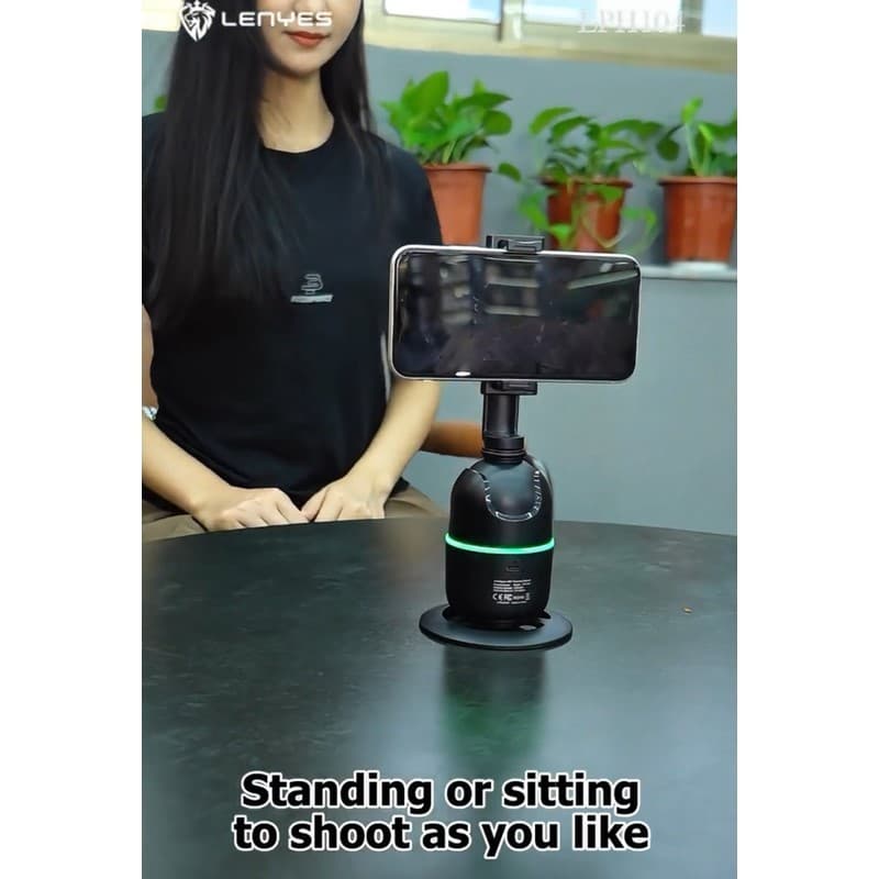 Tripod Intelligent 360° LENYES LPH104 Face Tracking Gimbal Stabilizer Phone Selfie Smart Gesture Recognition RCB LED Light
