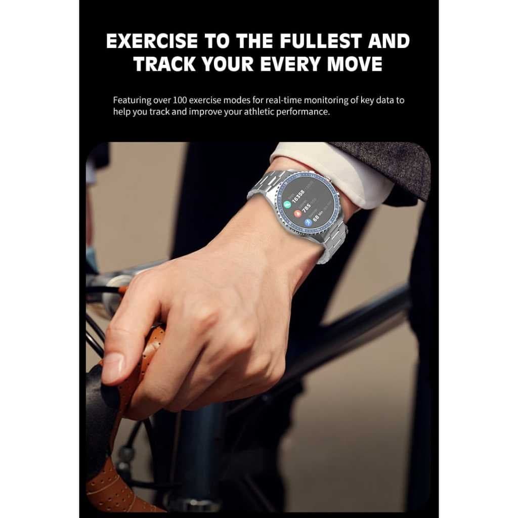 Jam Tangan LENYES LW241 Smartwatch 1.4 Amoled Sport Heart Blood Oxygen Wireless Charging