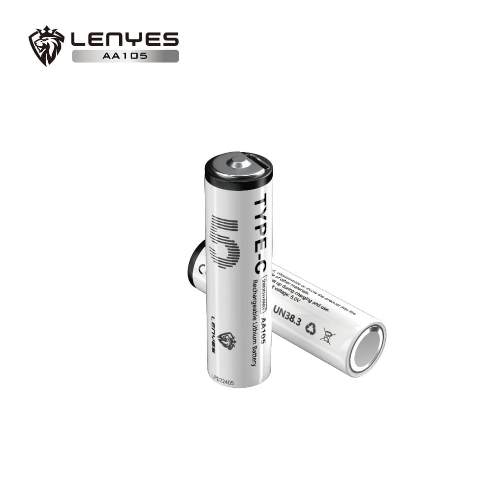 Baterai Charge Isi Ulang LENYES AA105 AA 1.5V Rechargeable Lithium Battery 2800mWh Batu Batre Cas