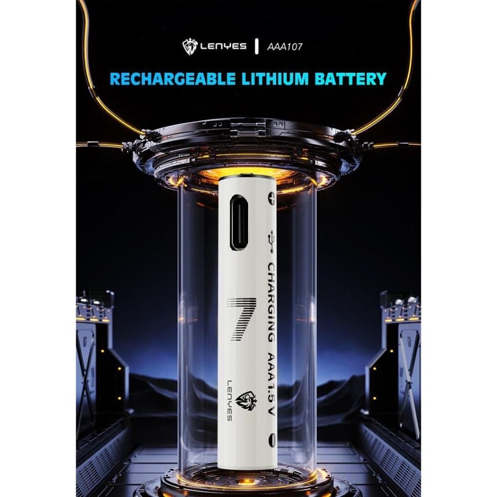 LENYES AAA107 Baterai Charge Isi Ulang AAA 1.5V Rechargeable Lithium Battery 600mWh Batu Batre Cas