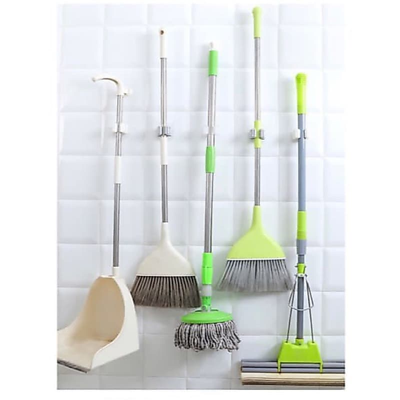 Holder Sapu Mop Clip/gantungan hook sapu gantungan sapu pel hook/breket sapu pel/breket serbaguna