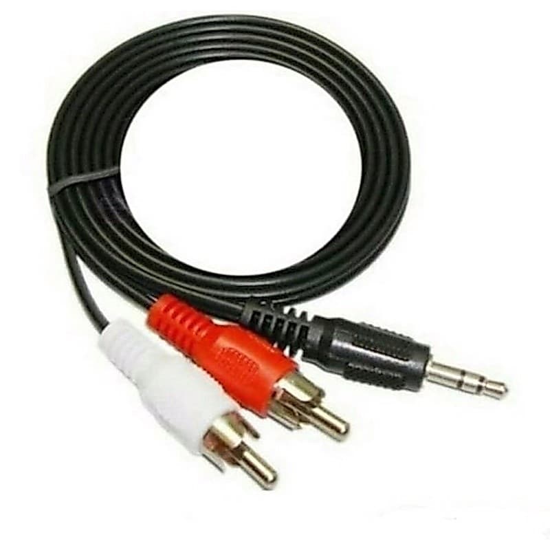 Kabel audio 2 in 1 Jack 3.5mm to Rca 2 audio 1 Meter & 1.5meter