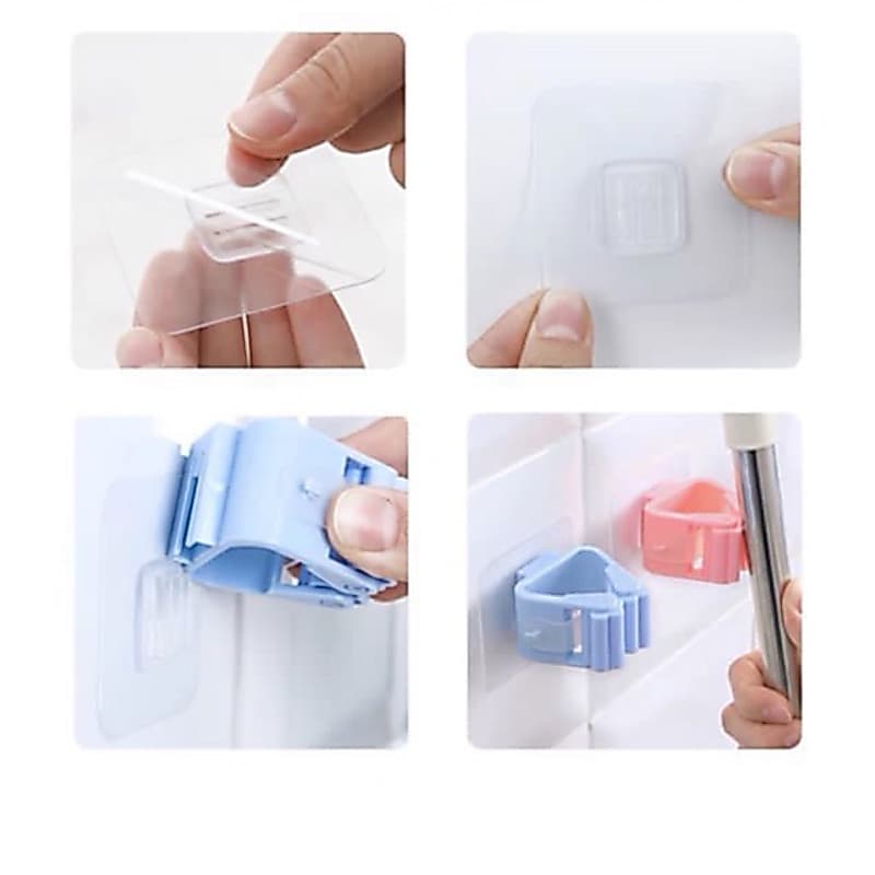 Holder Sapu Mop Clip/gantungan hook sapu gantungan sapu pel hook/breket sapu pel/breket serbaguna